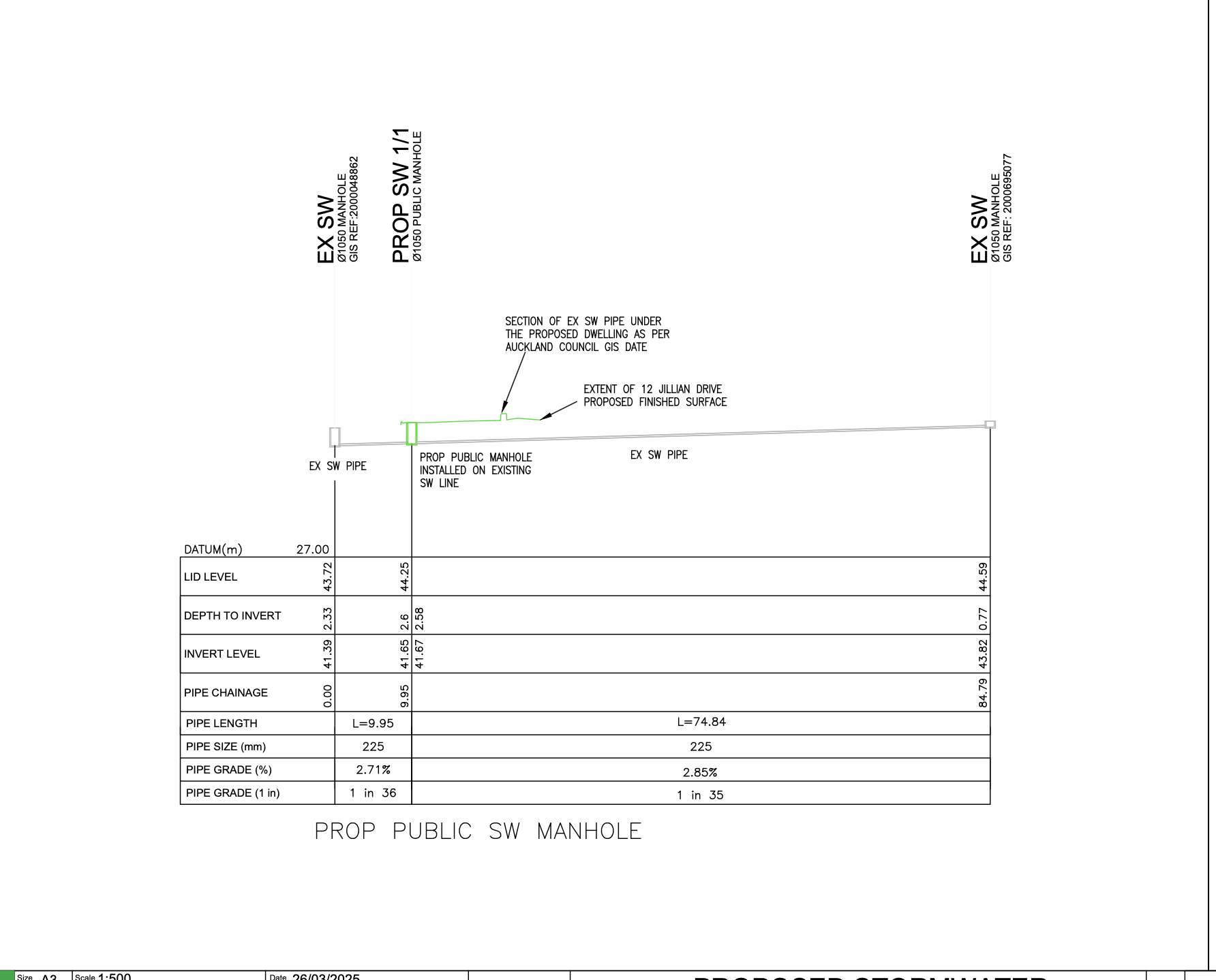 Jillian Drive Project - Surveying Reference Plan